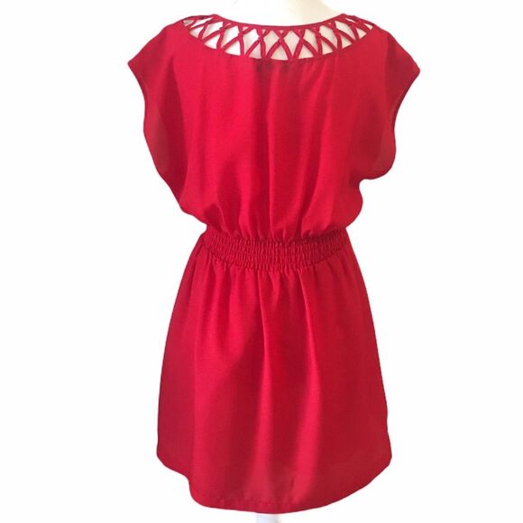 ❤️ Forever 21 Red Cage Dress ❤️ - Picture 7 of 15